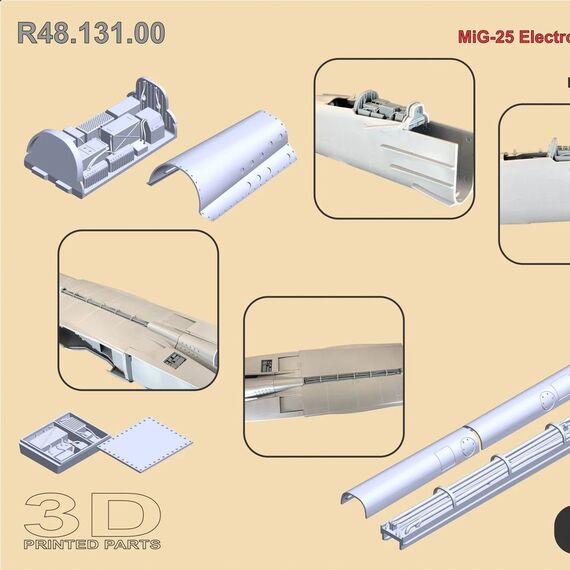 MiG-25 Electronics, spine, covers