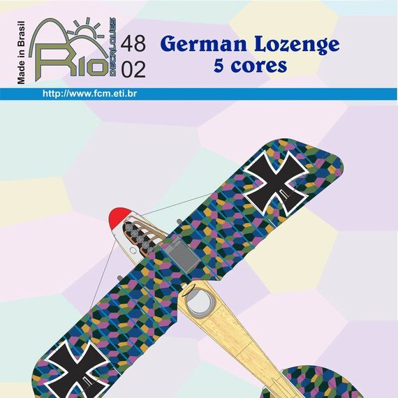 German Lozenges 5 colors upper / lower surfaces