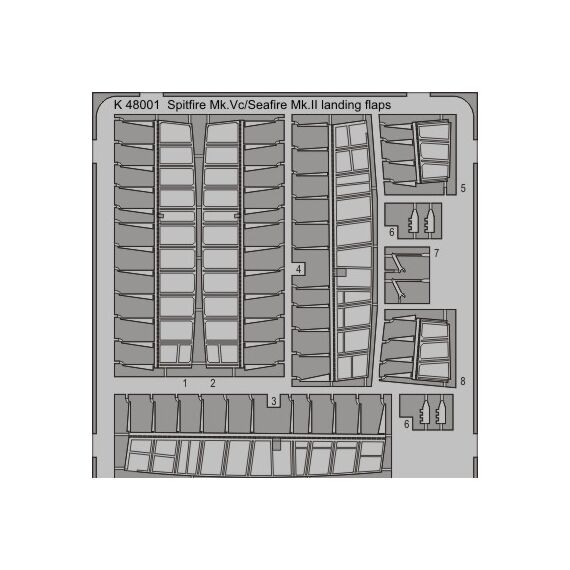 Spitfire Mk.Vc/Seafire Mk.II landing flaps