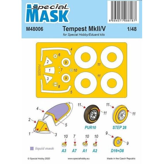 Tempest Mk.II/V mask set, image 2