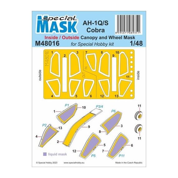 AH-1Q/S Cobra mask set, image 2