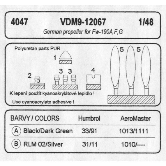 VDM9-12067 German propeller for Fw-190A,F,G, image 2