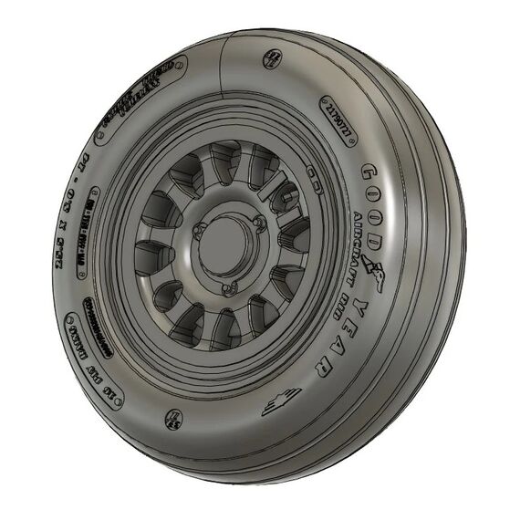 Saab J39 Gripen Wheel set