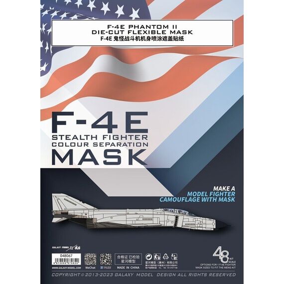 F-4E Phantom II Color separation die-cut flexible mask for accurate airframe painting, image 2