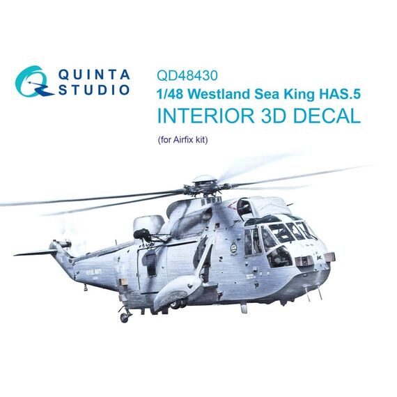 Sea King HAS.5 3D-Printed & coloured Interior on decal paper, image 2