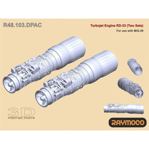 Turbojet Engine RD-33 (2 Sets) for use with MIG-29, image 2