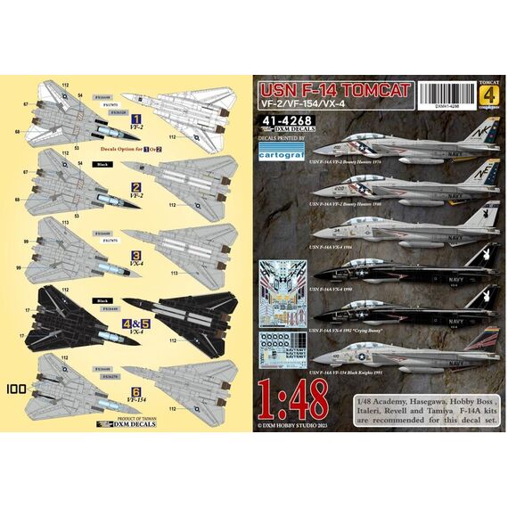 USN F-14A VF-2/VX-4/VF-154 Tomcat Collection #4, 3 image