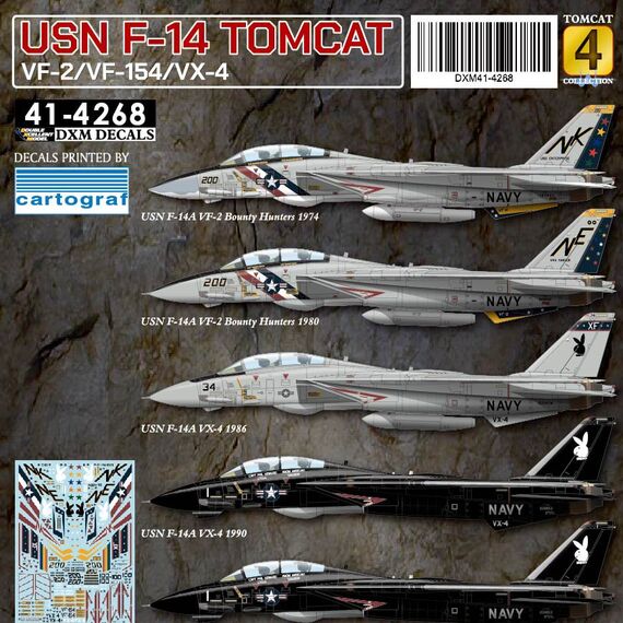 USN F-14A VF-2/VX-4/VF-154 Tomcat Collection #4