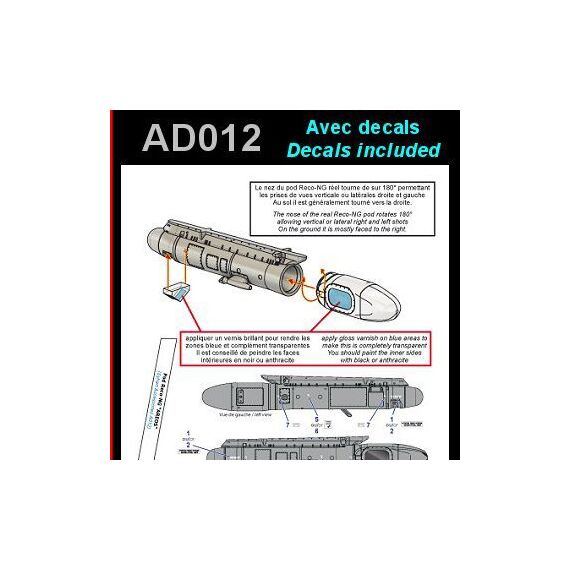 ​Reco-NG Pod "AREOS" for Rafale (with decals)