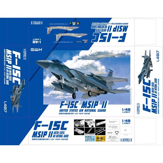 F-15C Eagle MSIP II US ANG Great Wall Hobby L4817 1:48, image 3