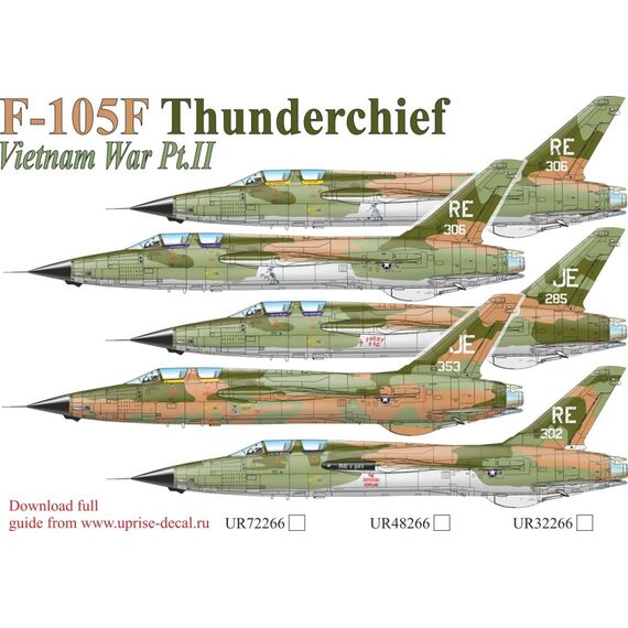 F-105F Thunderchief Vietnam War  Pt.II with stencils, image 2