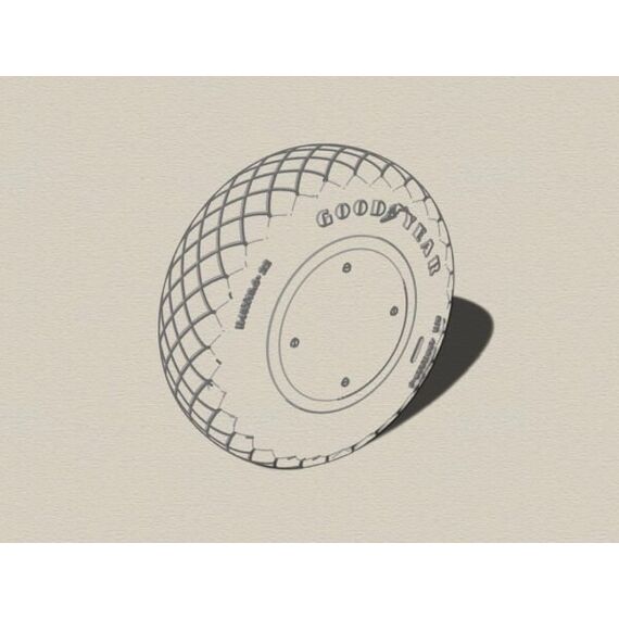 Vultee A-31/35 Diamond-thread style wheels, image 3