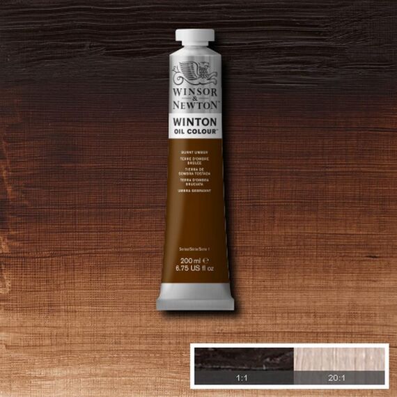 Oil Colour Burnt Umber (37ml) Winsor & Newton 094376711264, image 3