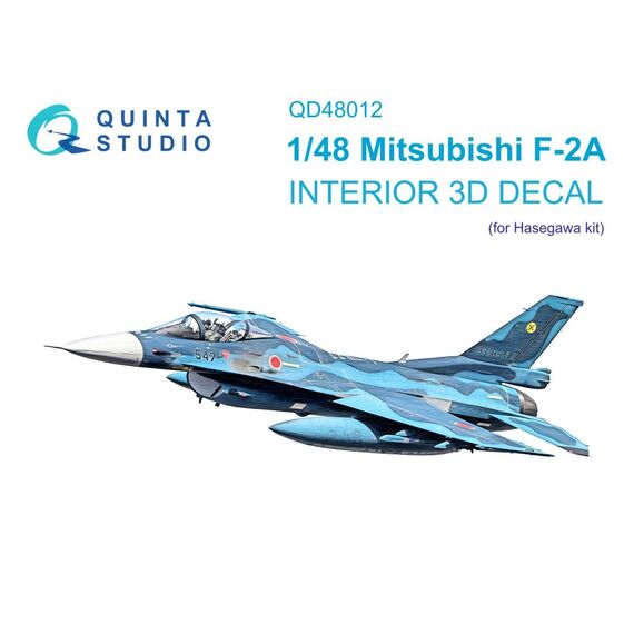 F-2A 3D-Printed & coloured Interior on decal paper