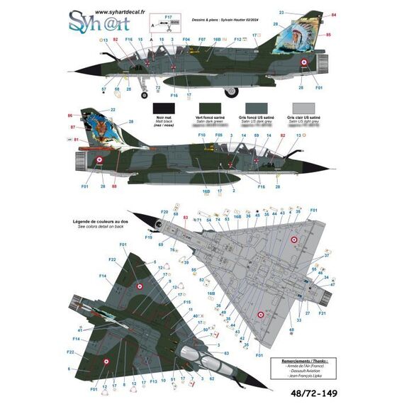 Mirage 2000N 4-BA "La Fayette tail art" EC 2/4 "La Fayette" 1998, image 3