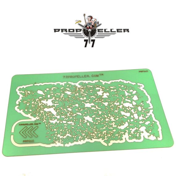 Medium template airbrush stencils for stains 1:48, 1:32 77propeller PRP040