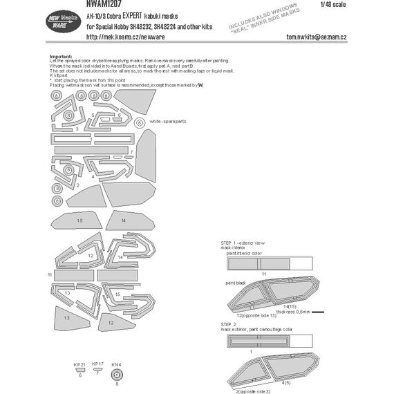 ​AH-1Q/S Cobra EXPERT kabuki masks, image 3