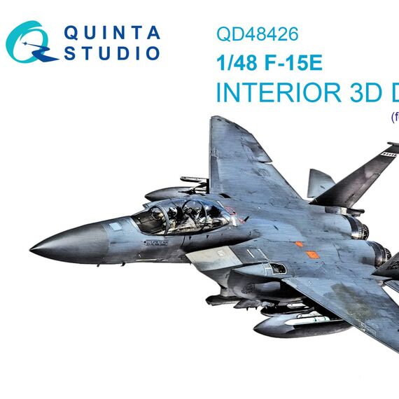 F-15E 3D-Printed & coloured Interior on decal paper