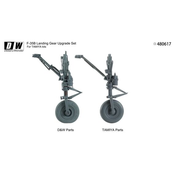 F-35B landing gear set Detail & Wonder 480617 1:48, image 3