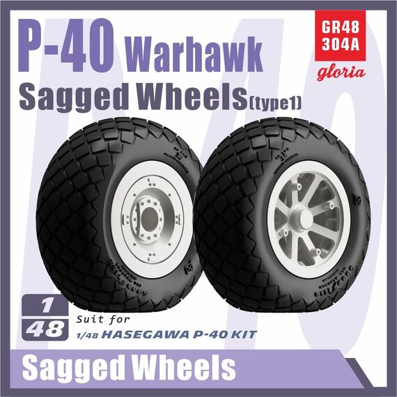 P-40 Warhawk Sagged wheels(Type 1)