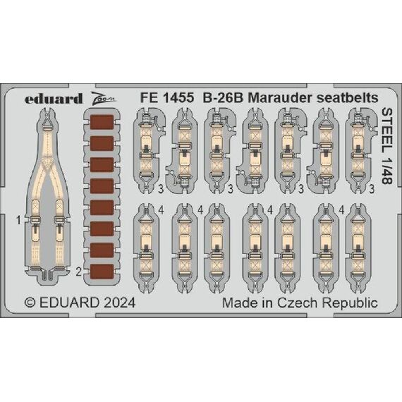 B-26B Marauder seatbelts STEEL