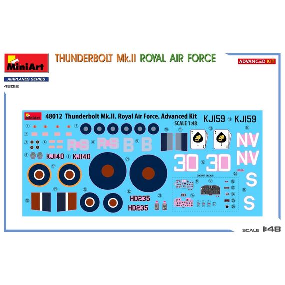 Thunderbolt Mk.II. Royal Air Force MiniArt 48012 1:48, image 3