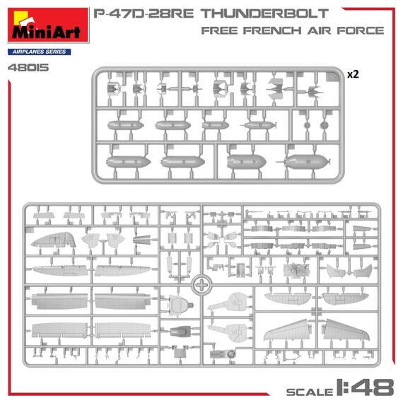 P-47D-28RE Thunderbolt Free French AF (Basic) MiniArt 48015 1:48, image 7