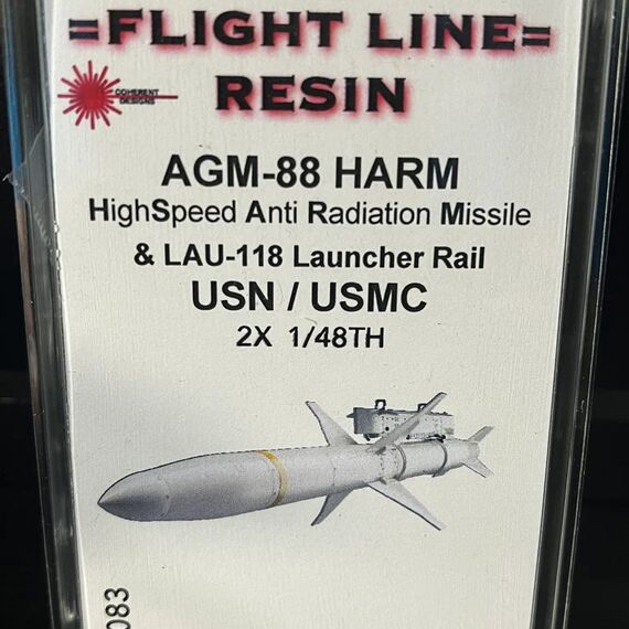 AGM-88 HARM w/ LAU-118 Launch rail (set of 2 each) USN/USMC