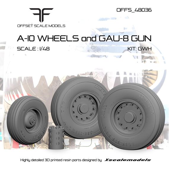 A-10 wheels and GAU-8 gun