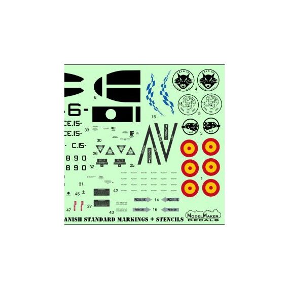 EF-18 Spanish standard markings + Stencils