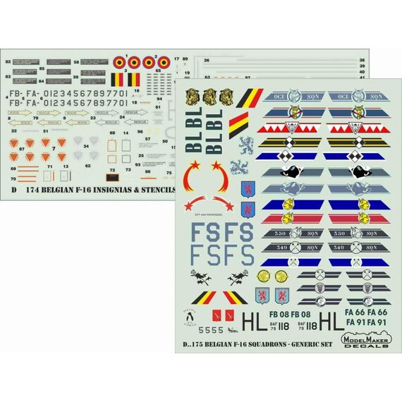 Belgian F-16 Squadrons Generic set, image 2