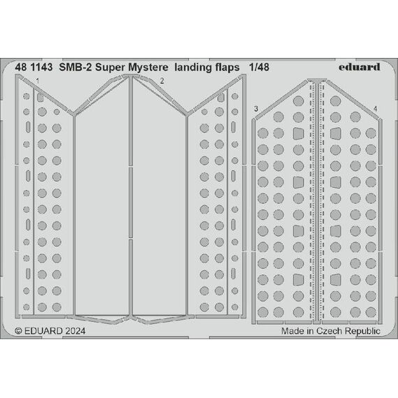 SMB-2 Super Mystere landing flaps