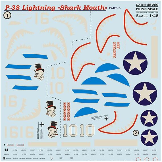 P-38 Lightning «Shark Mouth» Part 5