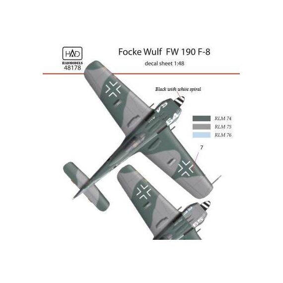 FW-190 F-8 decal sheet