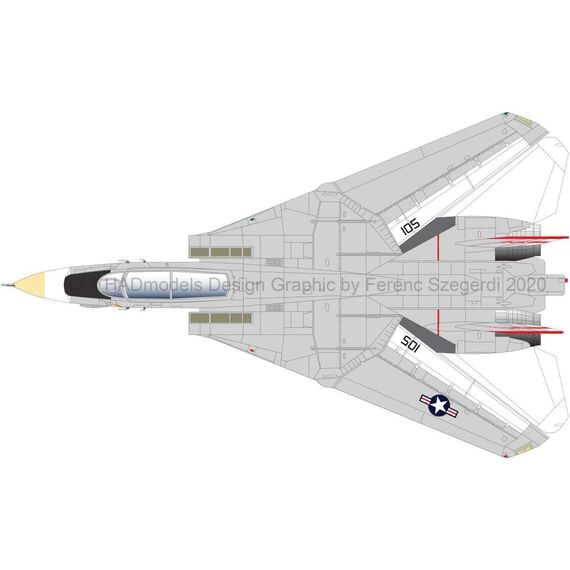 F-14A VF-1 ''Wolfpack'' decal sheet, image 7