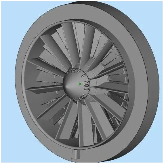 ​F-15K/S GE F110-129 Engine fan highly detailed