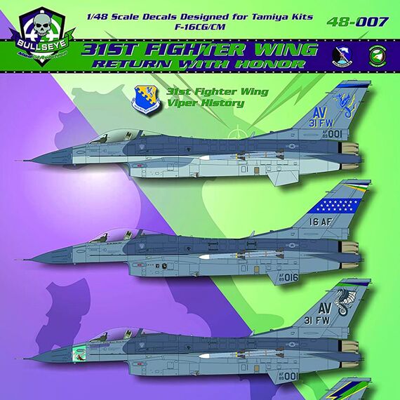 F-16CG F-16CM Falcon / Viper '31st Fighter Wing - Return with Honor' Avianio AB, Italy