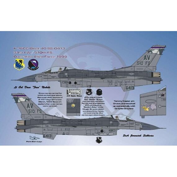 F-16CG/CJ Falcon / Viper 'Warheads on Foreheads II' Operation Allied Force, image 7