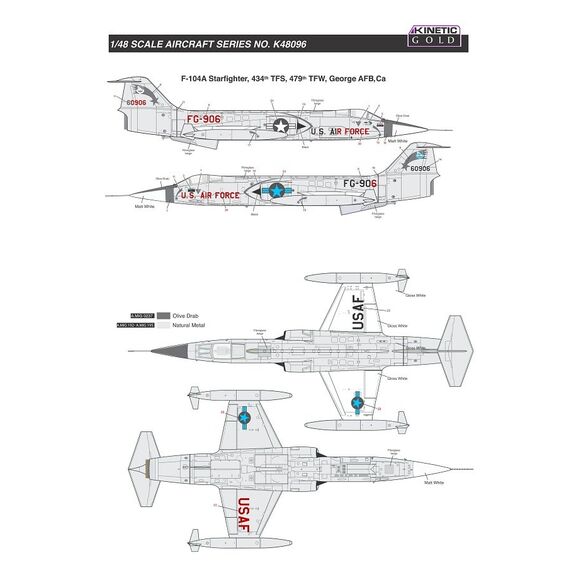 F-104A/C USAF Starfighter Kinetic K48096 1:48, image 10