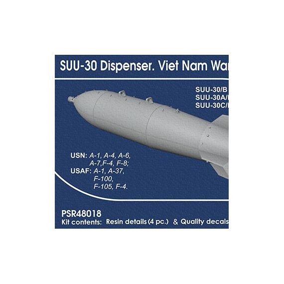 SUU-30 Dispenser - VietNam War. SUU-30A/B Mod. (4 pcs)