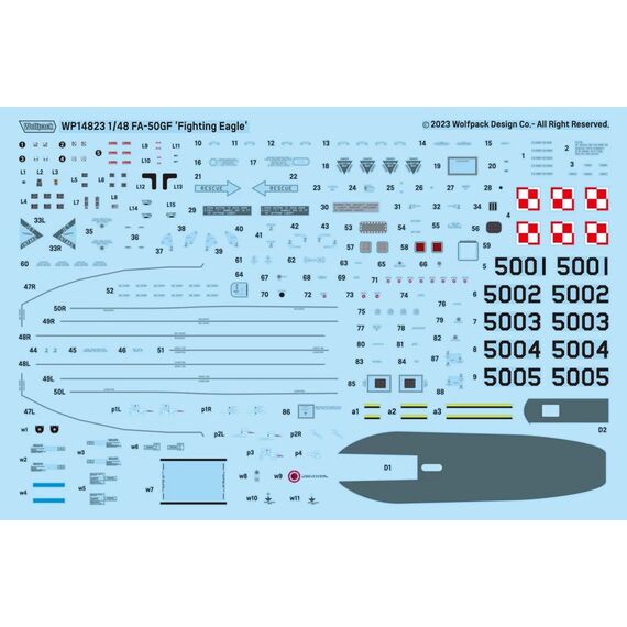 Polish AF FA-50GF Fighting Eagle (premium edition) Wolfpack-Design WP14823 1:48, image 4