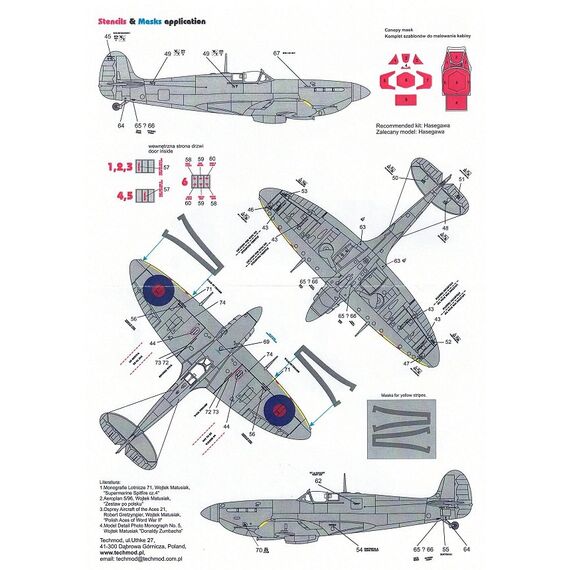 Spitfire Mk VB decal sheet, image 6