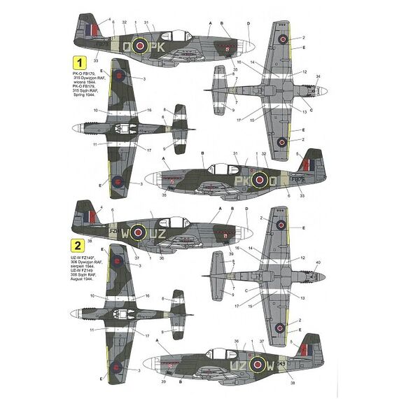 P-51 Mustang III decal sheet, image 3