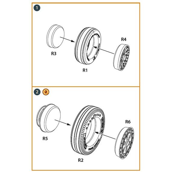 F-86A wheel set type 1, image 4