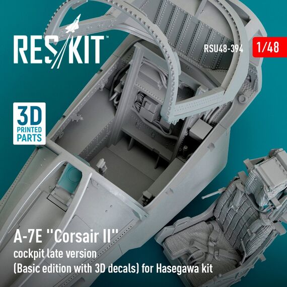 A-7E "Corsair II" cockpit late version (Basic edition with 3D decals) (3D Printed), image 2