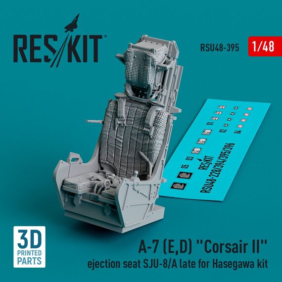 A-7 (E,D) "Corsair II" ejection seat SJU-8/A late(3D Printed)  for the Hasegawa kit