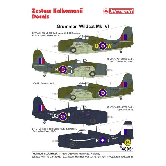 FM-2 Wildcat VI decal sheet, image 2