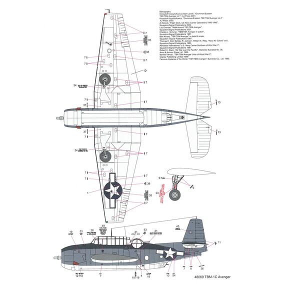 TBM-1C Avenger decal sheet, image 6