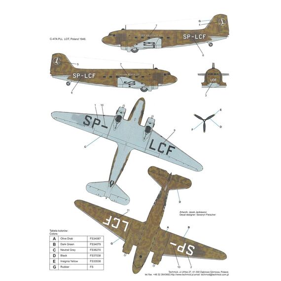 C-47A Skytrain decal sheet, image 5