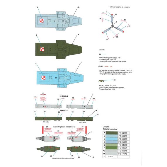 Mi-24D/W “Hind-D/E” decal sheet, image 6